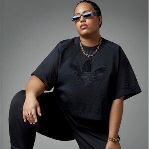 Adidas IC7229 Always Original Cropped T-Shirt Black ( 4X )